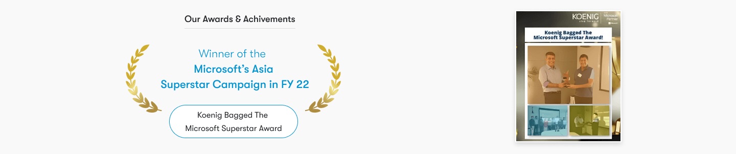 Winner of the Microsoft’s Asia Superstar Campaign in FY 22